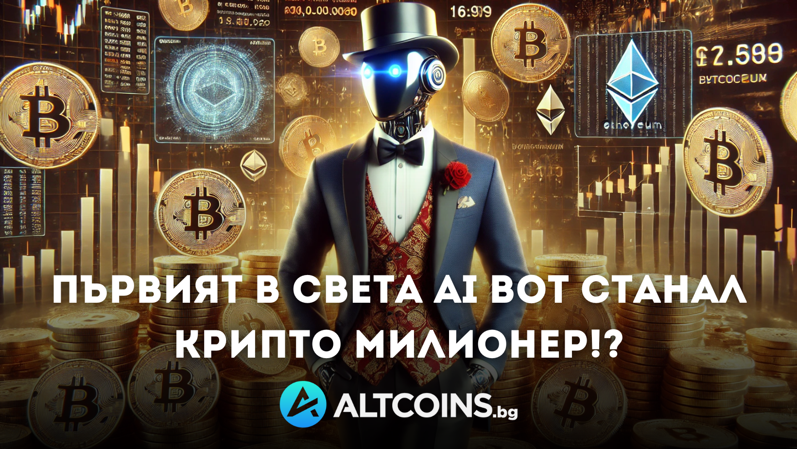 Първият в света АI Bot станал Крипто Милионер!?